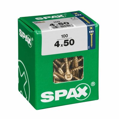 Schraubenkasten SPAX Holzschraube Flacher Kopf (4 x 50 mm) (4,0 x 50 mm) Default Titl