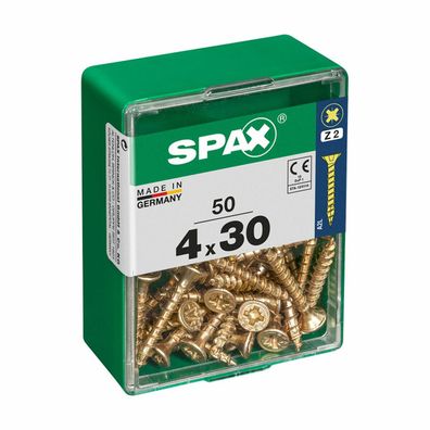 Schraubenkasten SPAX Holzschraube Flacher Kopf (4 x 30 mm) (4,0 x 30 mm) Default Titl