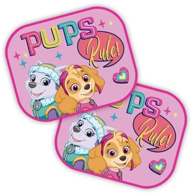 PAW PATROL GIRLS Auto Sonnenschutz, Schattenspender, 2 Stück