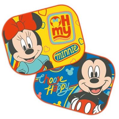 MICKEY & MINNIE - Auto Sonnenschutz, Schattenspender, 2 Stück