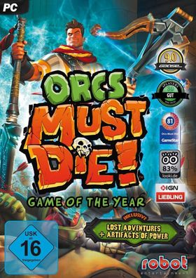 Orcs Must Die - Game Of The Year Edition (PC, 2012, Nur Steam Key Download Code)