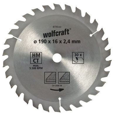 Trennscheibe Wolfcraft 6733000 160 x 2,4 mm Default Title