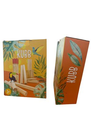 Kubb Wikingerspiel aus Holz – 22-teiliges Outdoor-Wurfspiel