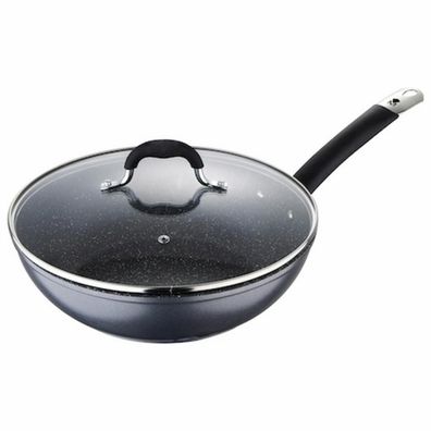 Wok Pfanne Masterpro Grau Aluminium Geschmiedetes Aluminium (Ø 28 cm) Default Title