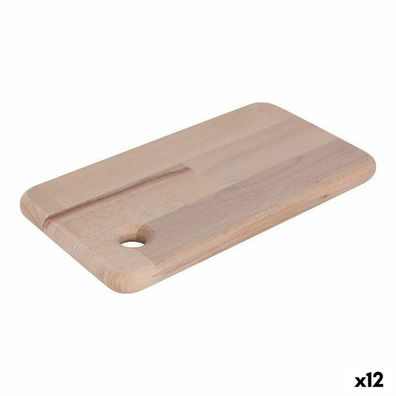 Schneidebrett Quttin Quttin Braun Holz 27 x 15 cm (12 Stück) Default Title