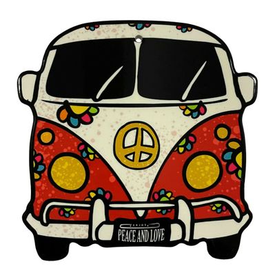 Untersetzer Versa Peace and Love Transporter aus Keramik 20 x 20 cm Default Title