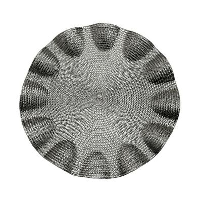Untersetzer Versa Silberfarben Kunststoff 38 x 38 cm Default Title