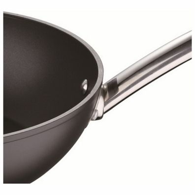 Wok Pfanne Masterpro Schwarz Aluminium Geschmiedetes Aluminium (Ø 28 cm) Default Titl