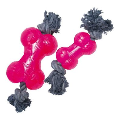 Beißring für Hunde Gloria TPR Mit Seil Rosa 14 cm M Default Title