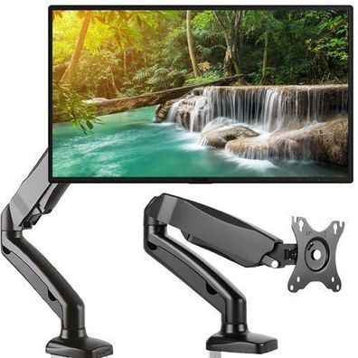 Monitor Halterung 17-30 Zoll 180° Drehbar Schreibtischhalterung Schwarz Retoo