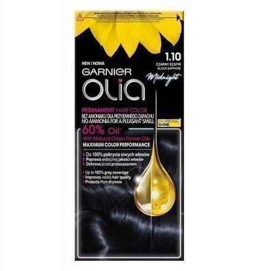 Garnier Olia Haarfarbe Schwarz Saphir 1.10, 150g