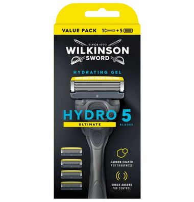 5 Wilkinson Sword Hydro5 Ultimate Rasierklingen+Rasierer OVP/Neu