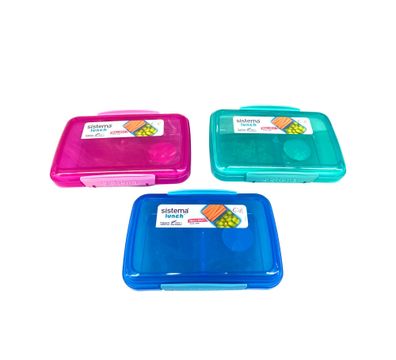 Sistema Lunchbox 6er Set Vorteilspack Familienset small Split 2fach unterteilt