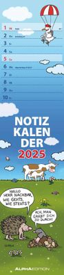 Notizkalender Humor 2025 - Streifenplaner 2025