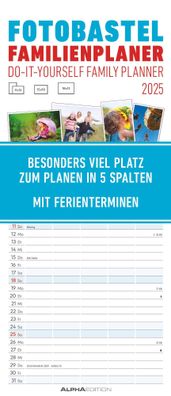 Foto-Bastel-Familienplaner 2025 - Familienplaner 2025