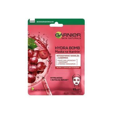 Garnier Hydra Bomb Gesichtsmaske mit Traubenkernextrakt, 28g