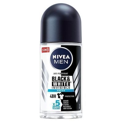 Nivea Men Invisible Fresh Anti-Transpirant Roll-On, 50ml