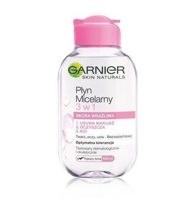 Garnier Skin Naturals Micellar Reinigungswasser 3-in-1 fér empfindliche Haut, 100ml