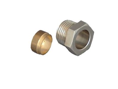 Oventrop-klemmringverschraubung Ofix CEP für IG, . Kupferrohr,1/2x10mm, ernickelt