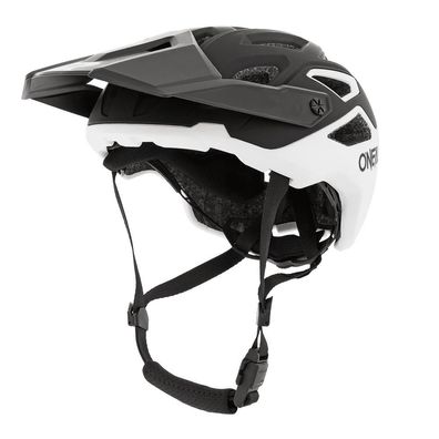 O'NEAL Bike Helm Pike Solid Black/White - Größe: L/XL (58-61cm)