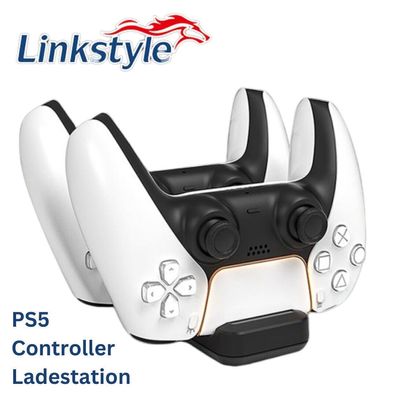 Dual Ladestation für Sony PS5 Wireless Controller mit LED Anzeige 2 Anschlüsse?