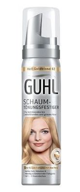 Glanzvolle Goldblond-Haarpflege - Guhl Schaum 75ml