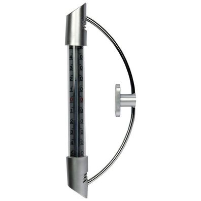 Fensterthermometer 23 cm Metalloptik Talentools