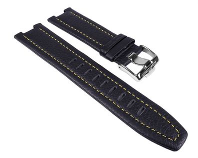 Jacques Lemans Dover Ersatzband Leder mit Kontrastnaht 1-1484