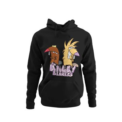 Retro The Angry Beavers Biber BrüderCartoon Serie 90s Damen Bio Hoodie S-XXXL