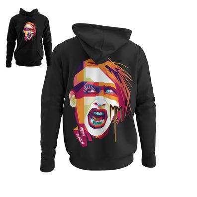 Retro Musik Rock Musician Marilyn Manson Konzert Herren Bio Hoodie S-XXXL