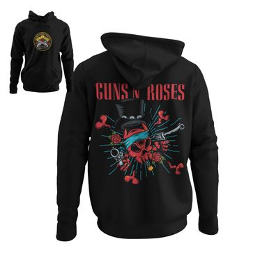 Retro Musik Guns N' Roses Rock 60s 70s 80s band Konzert Herren Bio Hoodie S-XXXL