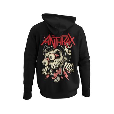 Retro Anthrax thrash metal band Konzert 70s 80s Herren Hoodie S-XXXL