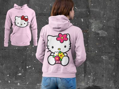 Set Hello Kitty Japan Katze Miau Cute Cat Bio Damen Hoodie S-XXXL