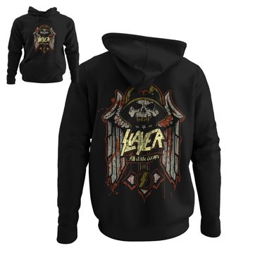 Retro SLAYER thrash meta Band 80s Musik Konzert Damen Bio Hoodie