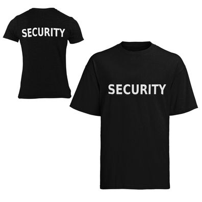 Sicherheitsdienst Security Wachdienst Türsteher T-Shirt Baumwolle Herren S-XXXL