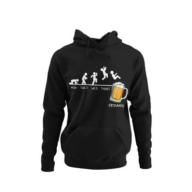 Mo Di Mi Do Bier Dom Karneval Kostüm Lustig Praty Urlaub Bio Herren Hoodie