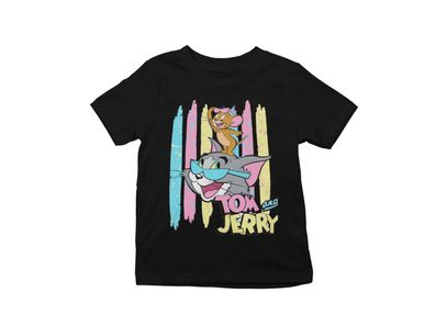 Retro Tom & Jerry Cartoon Serie 90s 80s Comic Kinder Bio Baumwolle T-Shirt