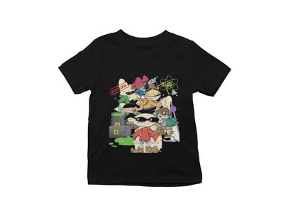 Retro KND Cartoon Kids Next Door 90s 80s Bio Kinder Baumwolle T-Shirt