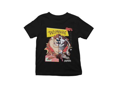 Retro Taz-Mania Cartoon Serie 90s 80s Comic Kinder Bio Baumwolle T-Shirt