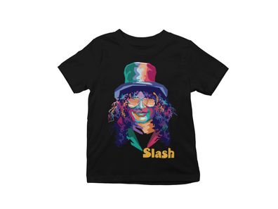 Retro slash Saul Hudson 70s 80s Musik Konzert Kinder Baumwoll T-shirt