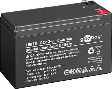 goobay - GO12-9 - 12 Volt 9000mAh Pb