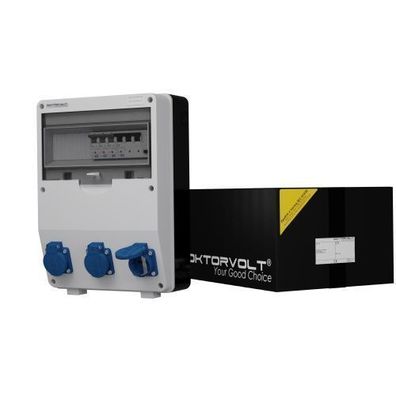 Stromverteiler TD-S/ FI 3x230V FI 40A 4P Doktorvolt®