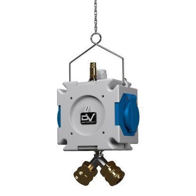 Energiewérfel Stromverteiler mDV franz/belg System 2x230V/16A fér Druckluft ?8mm