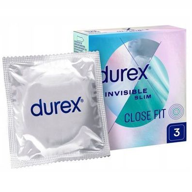 Durex Invisible Close Fit Kondome, 3 Stück