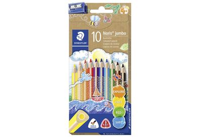 Staedtler Buntstifte Noris Jumbo Dreikant 10er Pack