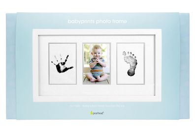 Pearhead Fotorahmen "Baby" für Foto und Hand- und Fußtintenabdruck 629744