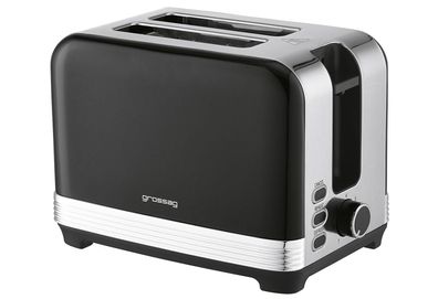 Grossag 2-Scheiben Toaster Edelstahl/schwarz metallic