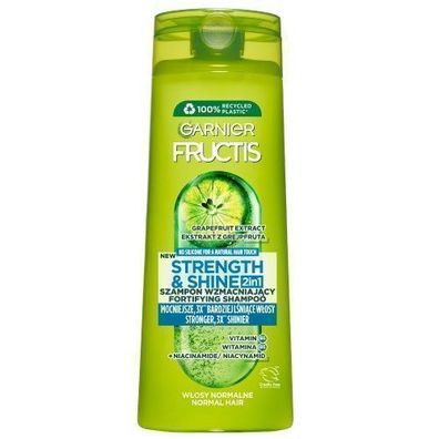 Garnier Fructis Szampon do wÅ?osÃ³w SiÅ?a blask 2w1, 400 ml