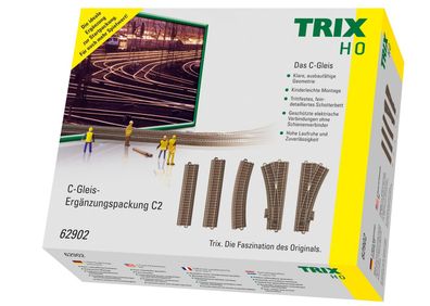 Trix 62902 C-Gleis-Ergänzungspackung C2 Spur H0