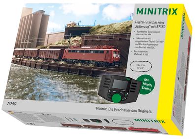 Trix 11159 Digital-Start Güterzug E-Lok BR 150 DCC- Spur N